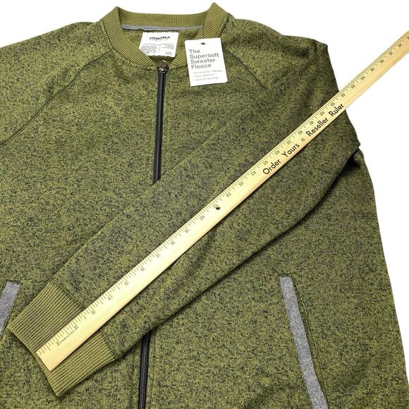 Sonoma Supersoft Sweater Fleece Long Sleeve Full-Zip Men's 2XL - MSRP: $48 - Picture 10 of 16